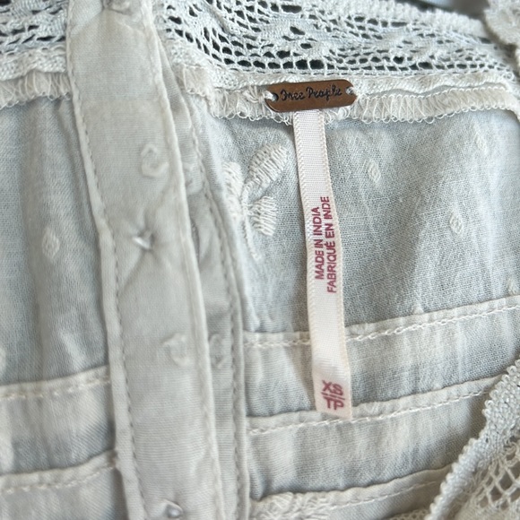 Free People Lace Smock Blouse - Picture 2 of 2